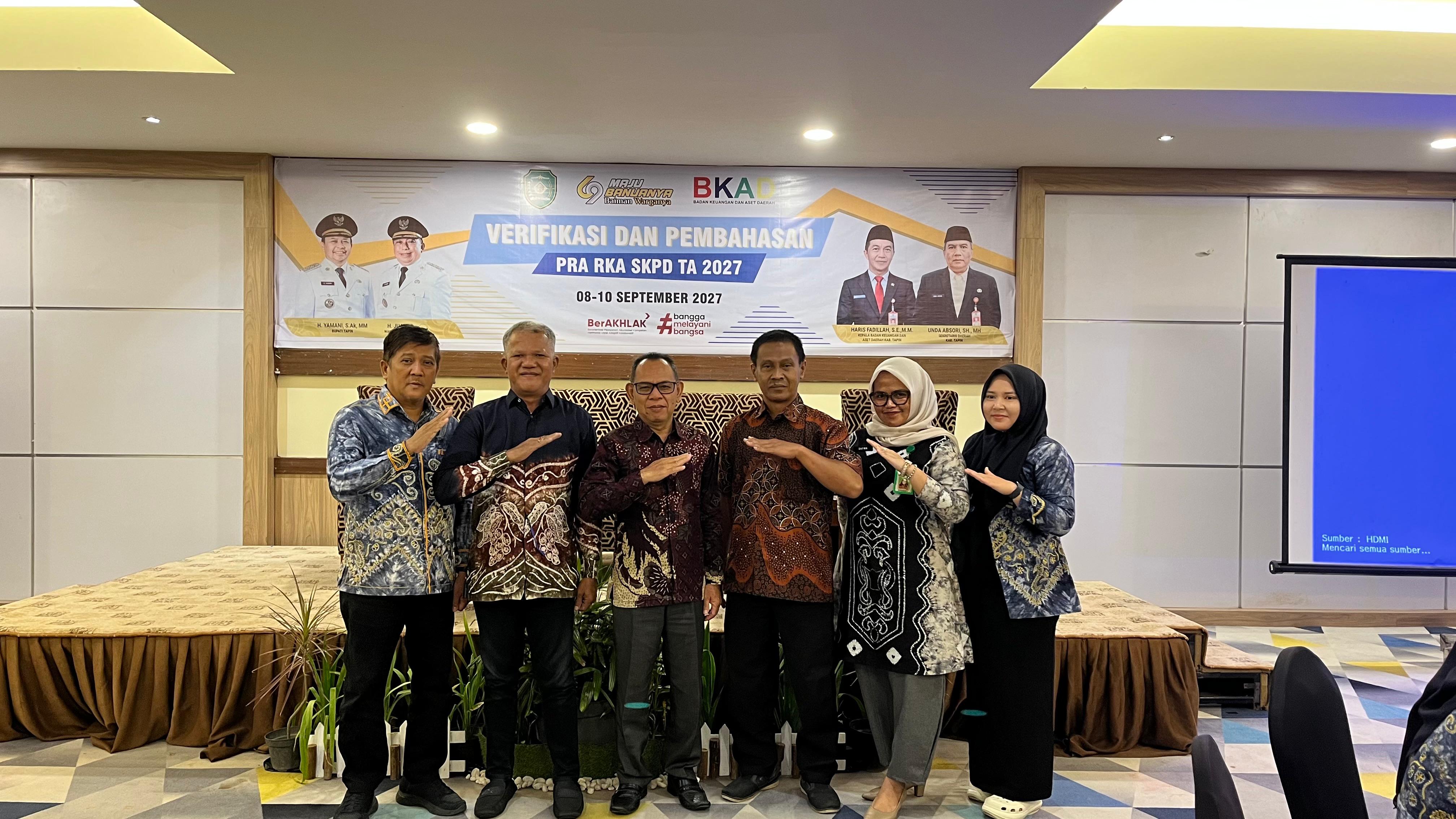Verifikasi Belanja Rutin Dan Wajib Pra RKA 2027