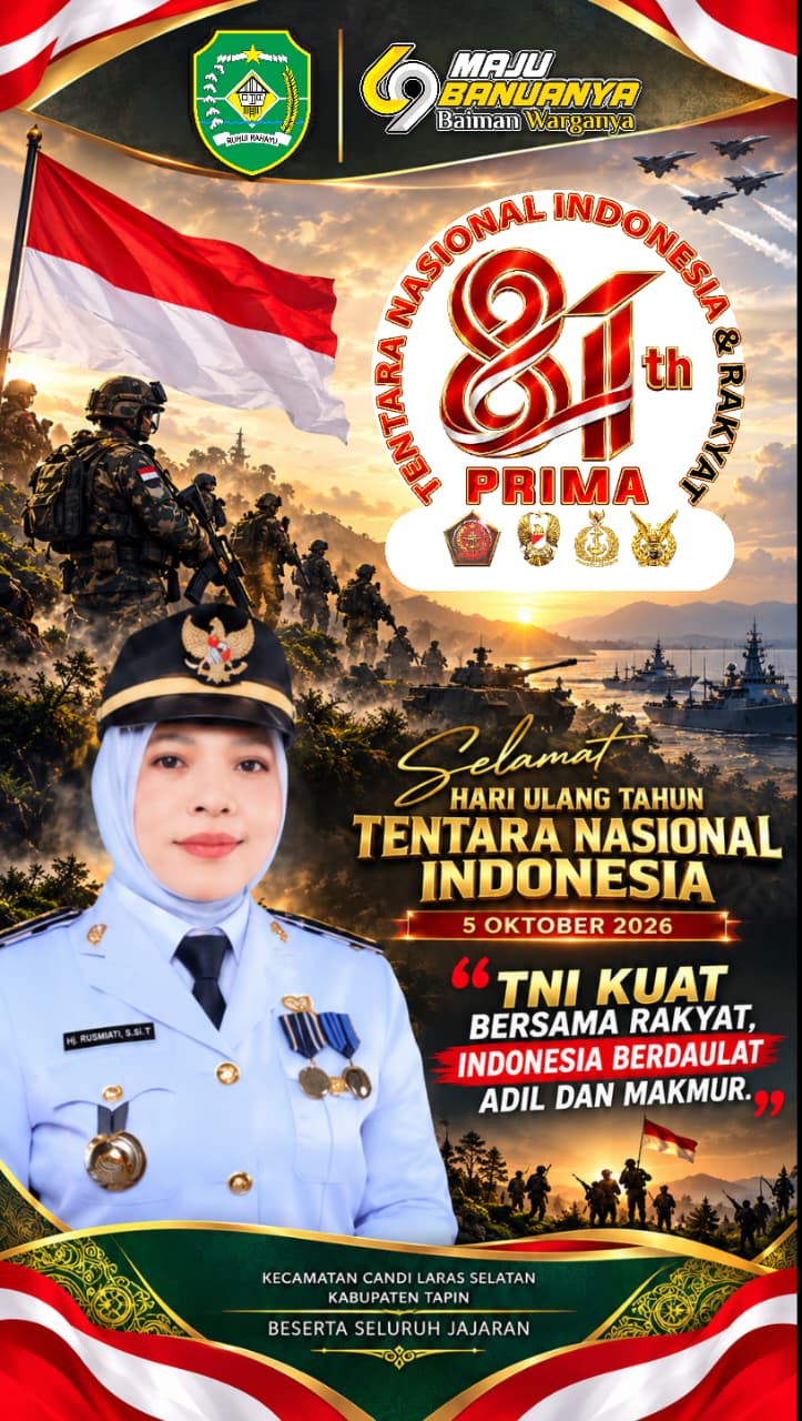 Dirgahayu Ulang Tahun ke-81 Tentara Nasional Indonesia Tahun 2026